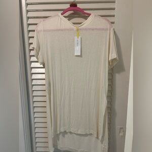 BCBGeneration Cream Short Sleeve Top